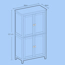 Segenn's Modena Multifunctionele 4-deurs kast – praktische opbergkast voor keuken, badkamer of andere ruimtes