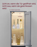 Segenn's Verona Badkamerkast met ingebouwde verlichting – duifgrijs design-moderne duifgrijze look