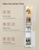 Segenn's Rimini Badkamerkast met ingebouwde verlichting – Cloud White afwerking-Stijlvolle badkamerkast met verlichting