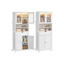 Segenn's Matera Scandinavische badkamerkast in houtkleur – lade, planken en open vakken