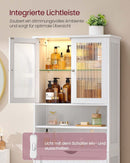 Segenn's Matera Scandinavische badkamerkast in houtkleur – lade, planken en open vakken