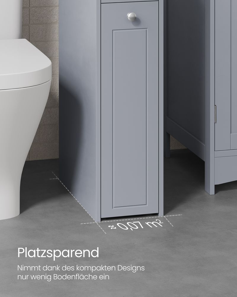 Segenn's Forli Moderne, Ruimtebesparende Badkamerkast met Meerdere Lades – Perfect voor Toiletpapier, Handdoeken en Kleine Benodigdheden