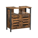 Segenn's Forli Vintage bruin-zwart badkamermeubel – duurzame kast met stijlvol design en praktische opbergruimte