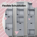 Segenn's Bari Hoog vrijstaand badkamermeubel met deuren en planken – ruime badkamerkast voor georganiseerde opslag