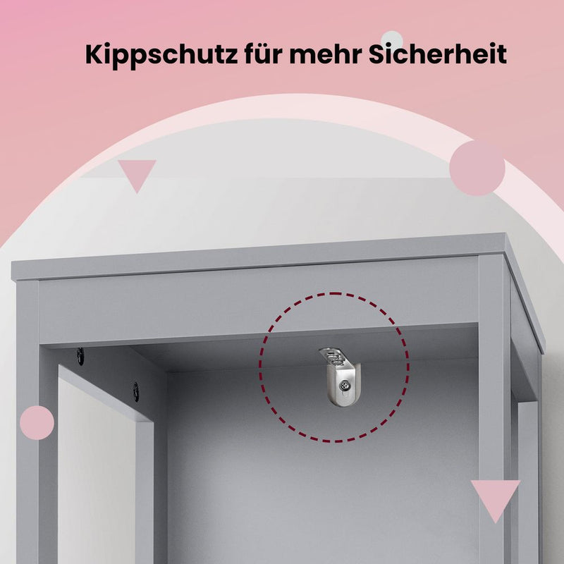 Segenn's Bari Hoog vrijstaand badkamermeubel met deuren en planken – ruime badkamerkast voor georganiseerde opslag