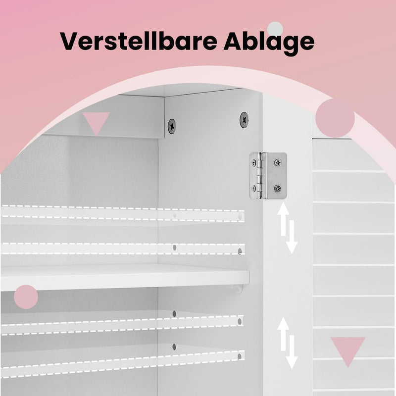 Segenn's Bolzano Wandgemonteerde badkamerkast met verstelbare schappen – ideale opbergoplossing voor kleine badkamers