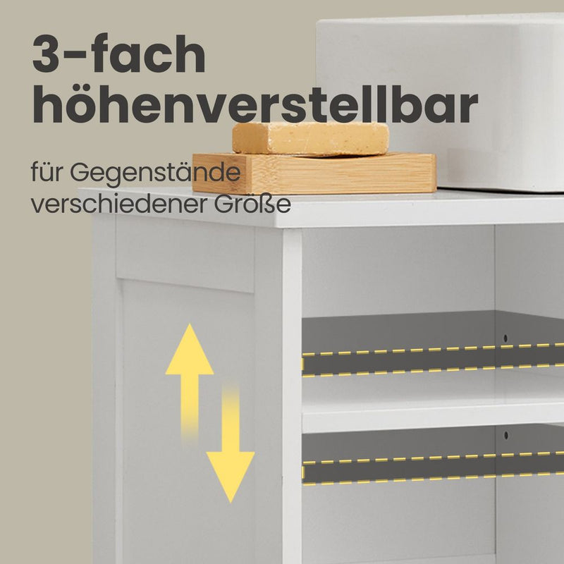 Segenn's Catania Moderne Badkamermeubel Wastafelonderkast met Softclose Laden, Ruime Opbergruimte en Strak Design – Perfect voor Kleine en Grote Badkamers
