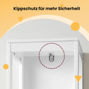 SEGENN Catania Vrijstaande Badkamerkast – Staand Badkamermeubel met Opbergruimte-Kast met Deuren en Planken