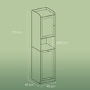 Segenn's Pisa Badkamermeubel met Wasmand – 40x40x170 cm, Multifunctioneel en Compact Design