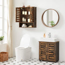 Segenn's badkamerkasten hoog - Wandkast - badkamerkastje - Opbergkast - In Hoogte Verstelbare Plank - Bovenkast - 60 x 20 x 70 cm