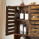 Segenn's badkamerkasten hoog - Wandkast - badkamerkastje - Opbergkast - In Hoogte Verstelbare Plank - Bovenkast - 60 x 20 x 70 cm