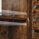 Segenn's badkamerkasten hoog - Wandkast - badkamerkastje - Opbergkast - In Hoogte Verstelbare Plank - Bovenkast - 60 x 20 x 70 cm