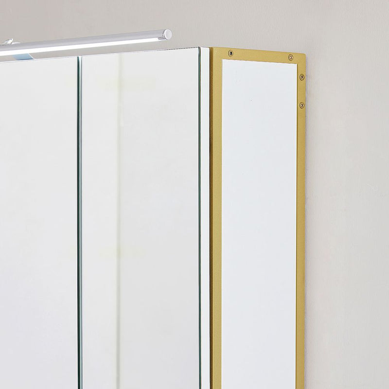 Segenn's Verona Moderne spiegelkast met LED-verlichting voor de badkamer-Stijlvolle badkamer spiegelkast met verlichting