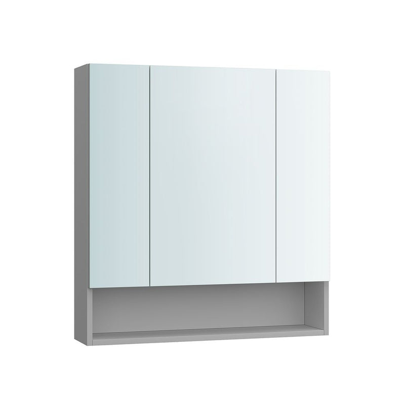 Segenn's Materna Badkamerkast Cloud White, 3 deuren, 16,5 x 70 x 75 cm – strak en functioneel design voor elke badkamer