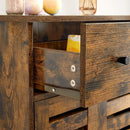 Segenn's Dublin Dressoir -  Opbergkast - Commode Kasten - Badkamermeubel -  Verstelbare plank - Vintage Bruin  60 x 30 x 82 cm