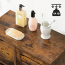 Segenn's Nut BadkamerKast - Dressior - Industrieel - Opbergmeubel met 4 Handige Vakken - Bruin Zwart