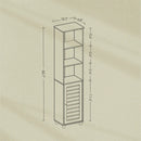 Segenn's  Venice Staande badkamerkast met opbergruimte-Hoge badkamerkast met deuren en legplanken