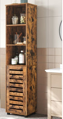 Segenn's Salerno Elegante vintage bruine badkamerkast met klassiek design-Charmante badkamer wandkast in vintage bruine look