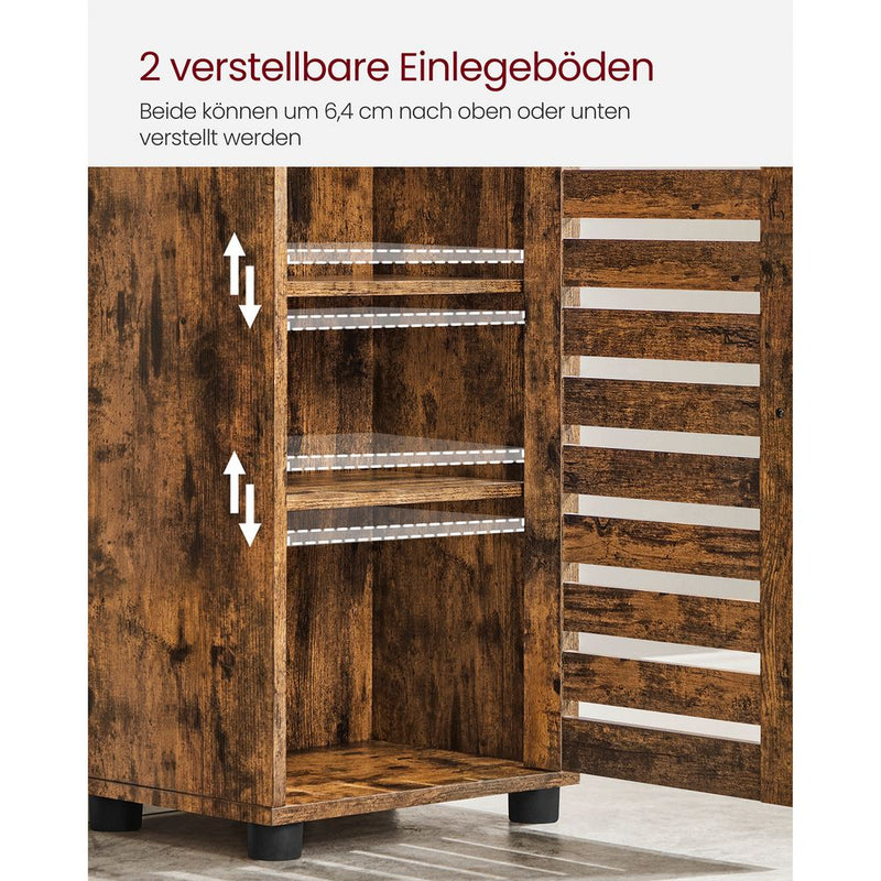 Segenn's Salerno Elegante vintage bruine badkamerkast met klassiek design-Charmante badkamer wandkast in vintage bruine look