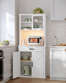 SEGENN Bologna Modern Dressoir met Verlichting – Cloud White-Elegant Dressoir met Verlichting