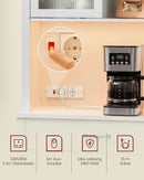 SEGENN Bologna Modern Dressoir met Verlichting – Cloud White-Elegant Dressoir met Verlichting