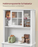 SEGENN Bologna Modern Dressoir met Verlichting – Cloud White-Elegant Dressoir met Verlichting