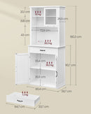 SEGENN Bologna Modern Dressoir met Verlichting – Cloud White-Elegant Dressoir met Verlichting