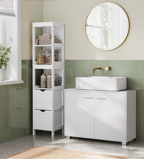 Segenn's Salerno Badkamermeubel met deuren en praktische vakken – functioneel en stijlvol