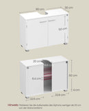 Segenn's Salerno Badkamermeubel met deuren en praktische vakken – functioneel en stijlvol