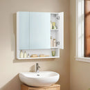 Segenn's Pisa Wastafelmeubel en 3-deurs badkamerkast – stijlvolle spiegelkast voor modern badkamerinterieur