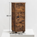 Segenn's Padua 3-laden badkamerkast – compacte staande opbergkast voor extra ruimte