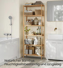 Segenn's Tranto Eco Bamboe Opbergrek met 6 Planken – Duurzaam, Stevig en Multifunctioneel voor Thuis of Werk