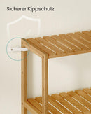 Segenn's Tranto Eco Bamboe Opbergrek met 6 Planken – Duurzaam, Stevig en Multifunctioneel voor Thuis of Werk