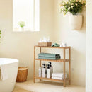 Segenn's Parma Natuurlijk Bamboe-Modern- Opbergrek voor de Badkamer-Stijlvol Bamboe Opbergrek voor de Badkamer