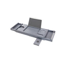 Segenn's bamboe badplank - Uitschuifbare - badplank - badplanken met bekerhouder - boekensteun - zeephouder - grijs - 75-109 x 4,5 x 23 cm (b x h x d)