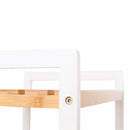 Segenn's badkamerek - met 5 niveaus - bamboe - keukenplank - Schoenenkast - 9-traps in hoogte verstelbaar - multifunctionele staplank - in de woonkamer - 60 x 26 x 130 cm