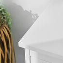 Segenn's Badkamerkast - Opbergkast - Kolomkast - Badkamermeubel - Kast - Badkamermeubels - 2 verstelbare planken - 60 x 30 x 80 cm - Wit