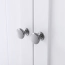 Segenn's Multifunctionele Kast - 80cm - Opbergkast - badkamermeubel, badkamermeubel, schoenenkast, plank met dubbele deur, 2 verstelbare planken, 60 x 80 x 30 cm (B x H x D), Wit