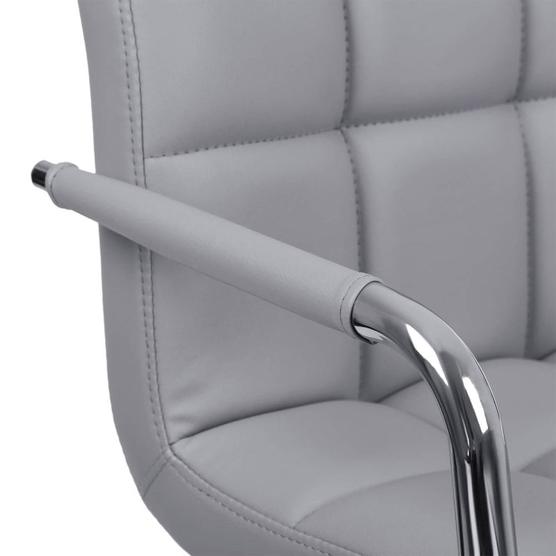 SEGENN Brescia Elegante Barkrukken met Armleuningen en Zachte Stoffering – 2 stuks-Grijs Design