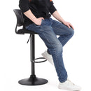 Segenn's Porto barkrukken set van 2 - kroonvormige rugleuning - Zwart