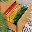 Segenn's Hout Ladeblok - Ladeblok bureau - Rolcontainer met Slot - 2 Lades - Bruin  43 x 45 x 72 cm