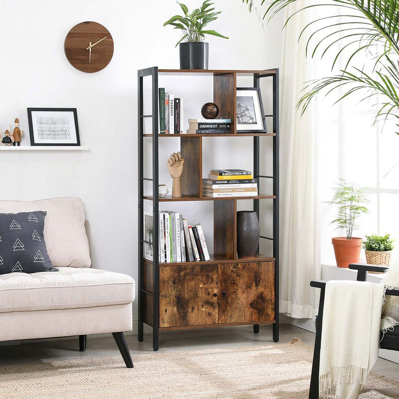 Segenn's Lecce Boekenkast 4 Verderepingen – Functionele Opbergkast voor Boeken en Decoratie