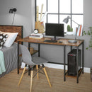 Segenn's Bureau - Computertafel - met 4 Planken - Industrieel  - Bruin-Zwart - 137 x 55 x 75 cm