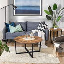 Segenn's Ronde Salontafel - Industriële Stijl - Bijzettafel -Cocktailtafel - 88 x 88 x 47 cm