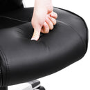 Segenn's Rogers Bureaustoel - Ergonomische Draaistoel - Gamestoel met Opklapbare Armleuningen - Computerstoel - Nylon Stervoet - Max. Statische Belasting 150 kg - voor op Kantoor - Studeerkamer - Zwart