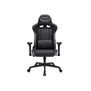 Segenn's Troy Bureaustoel - Gamestoel - Met hoge rugleuning - Racestoel - Gewatteerde zitting - Verstelbare hoofdsteun en lendenkussen - Zwart