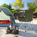 Set van 2 Opvouwbare Campingstoelen met Armleuningen – Max. Belastbaar tot 120 kg per Stoel