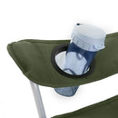 Set van 2 Opvouwbare Campingstoelen met Armleuningen – Max. Belastbaar tot 120 kg per Stoel