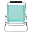 Groene Strandstoel voor Buiten – Opvouwbare Comfortabele Tuin-, Strand- en Campingstoel