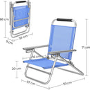 Set van 2 Opvouwbare Strandstoelen Groen – Comfortabele Buitenstoelen voor Strand, Tuin, Camping en Terras